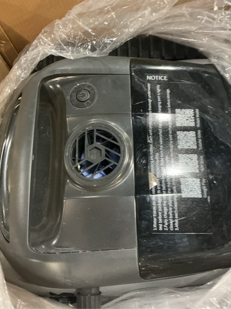 Condition photo showing As Is for (2026 new) bubot 700 pool vacuum for inground pools, cordless robotic pool cleaner for above ground pools with 210-min runtime, triple motors, app control, floor/wall/waterline cleaning, dark grey