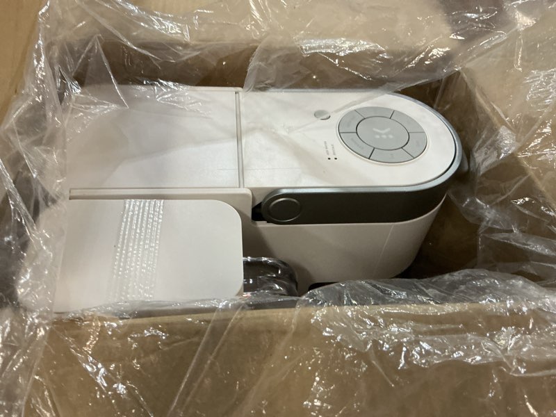 Condition photo showing As Is for keurig k-supreme single serve k-cup pod coffee maker, multistream technology, 4 brew sizes, 66oz dual-position removable reservoir, white white coffee maker
