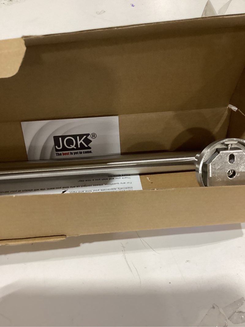 Condition photo showing New/Like New for JQK Bath Towel Bar, 39 Inch 304 Stainless Steel Thicken 1mm Single Towel Rack for Bathroom, Towel Holder Brushed Finished Wall Mount, Useable Length 36 Inch, TB110L36-BN Brushed 39 Inch