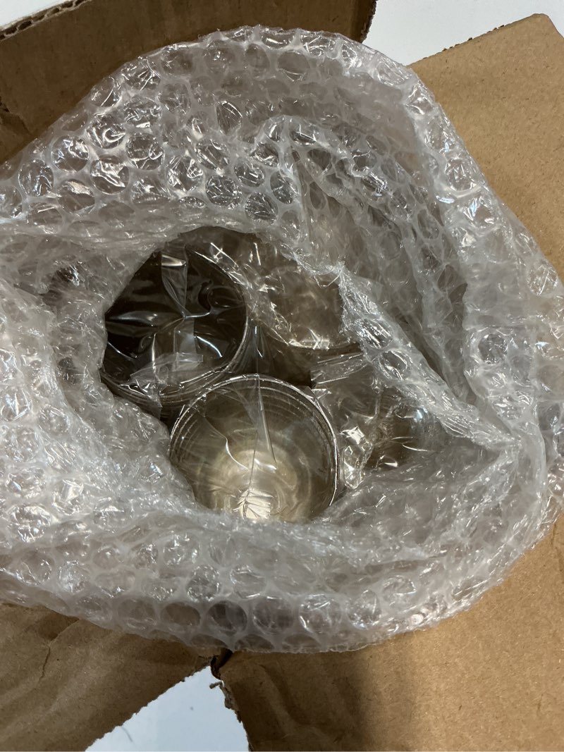 Condition photo showing Good Condition for guanqiao 40 pack plastic champagne flutes, 5.5 oz disposable plastic champagne glasses with gold glitter, wine glasses cups for wedding celebration party wine tasting new years eve supplies gold glitter 40-pack