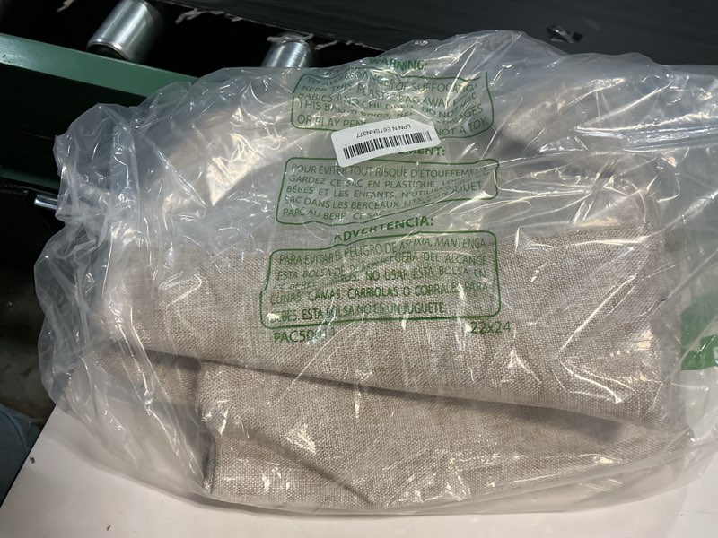 Condition photo showing As Is for nicetown 100% blackout linen curtains 90" long for bedroom, thermal insulated living room curtains with liner, farmhouse style linen blend window draperies for dining room (2 panels, 52" w, natural) natural 52"w x 90"l (pack of 2)