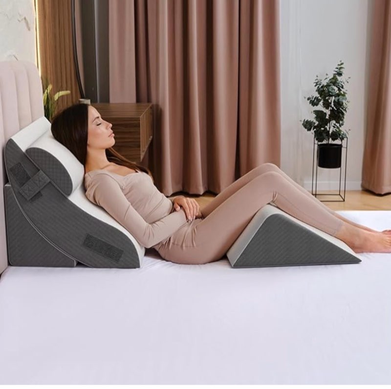kolbs bed wedge pillow for sleep apnea 4 piece orthopedic wedge pillow set