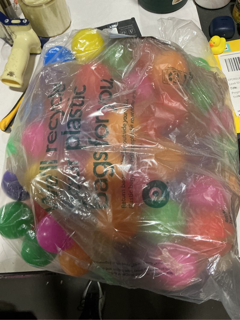 Condition photo showing New/Like New for vanland ball pit balls for baby and toddler phthalate free bpa free crush proof plastic - multicolored pit balls in reusable play toys for kids with storage bag bright colors 100 balls