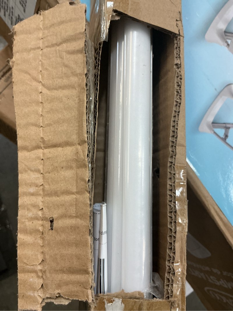 Condition photo showing As Is for 10-Pack 3.3FT 1Meter V Shape LED Strip Aluminum Channel Diffuser System, Extruded Alu Track Milky Cover with Corner Connector and Mounting Kit,Easy Cut and Installed Curved Lens Profile