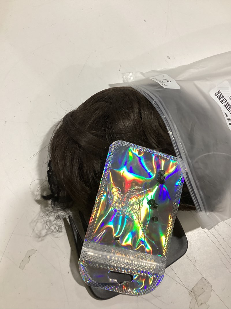 Condition photo showing Good Condition for REECHO Invisible Wire Hair Extensions with Thinner Softer Lace Weft (Dark Brown, 12 Inch (Pack of 1)) 12 Inch (Pack of 1) Dark Brown