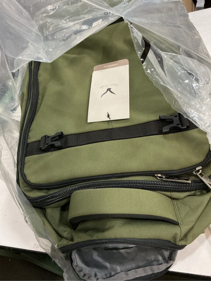Condition photo showing Good Condition for hynes eagle rolling backpack 42l backpack with wheels airline approved carry on luggage laptop travel suitcase bag for women men dark green