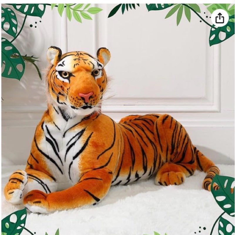 Syhood 32 Inch Large Tiger Stuffed Animal Tiger Plush Giant Tiger Toy, Suitable for Birthday Gifts