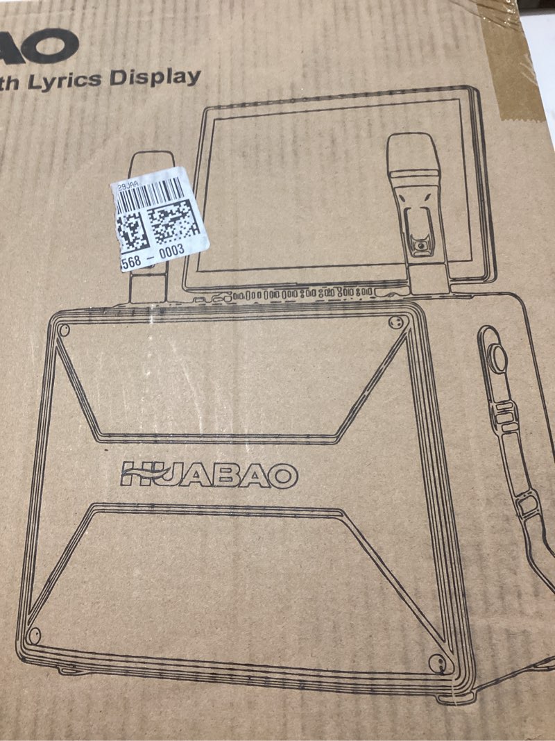 HUABAO Smart Karaoke Machine with 14” Tablet, Screen & Lyrics Display, Professional Karaoke Speaker,