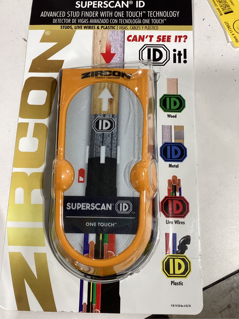 Condition photo showing Good Condition for zircon superscan 1.5-in scan depth metal and wood stud finder