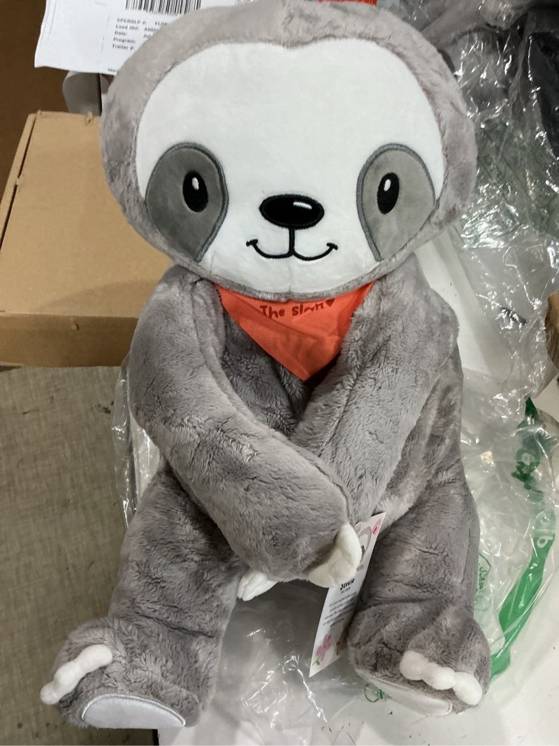 Condition photo showing New/Like New for lilly's love weighted stuffed animals for adults & kids — 5lb calming sloth plush for anxiety, adhd & sensory | machine washable weighted stuffed animal w/removable insert | stevie the sloth sloth 5lb
