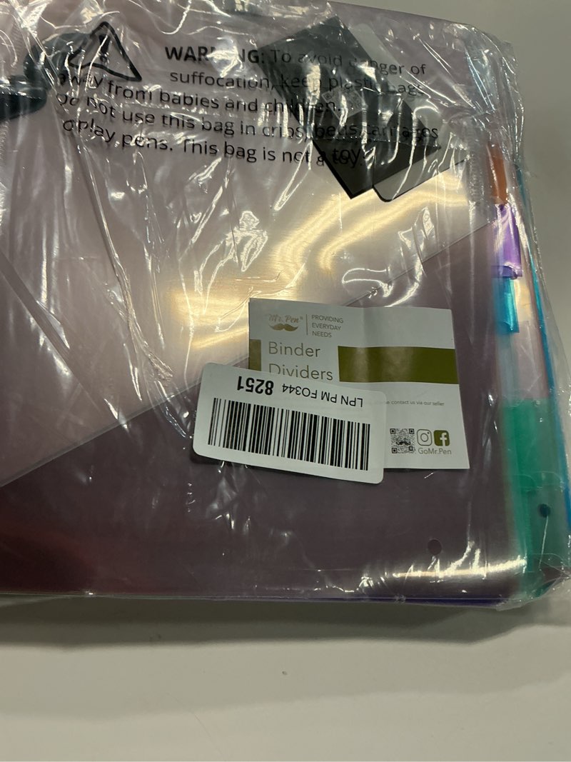 Condition photo showing Good Condition for Mr. Pen- Binder Dividers with Pockets and Tabs Bulk, 6 Sets, 8 Tabs/Set, Pastel Color, 3 Ring Binder Dividers with Tabs and Pockets on Both Sides Pastel 48 Pack