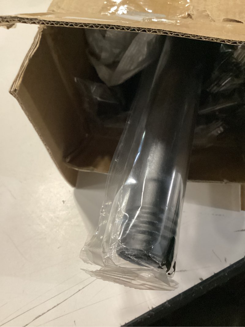 Condition photo showing Good Condition for 1 inch black curtain rods for windows,heavy duty curtain rods for windows 66 to 120 inch,standard decorative window curtain rod set with brackets for bathroom kitchen bedroom window, 32-120" black