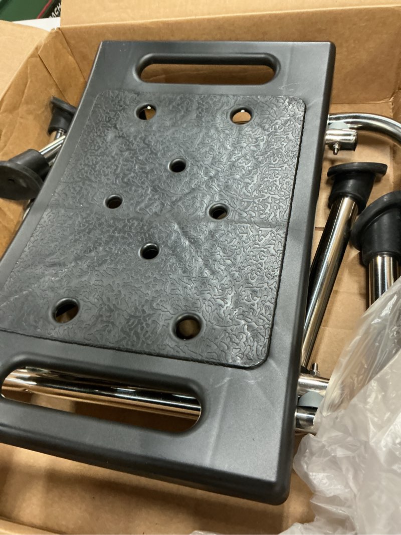 Condition photo showing As Is for HOMLAND Shower Chair for Inside Shower, 400 lbs Adjustable Shower Stool with Suction Feet, Shower Seat for Inside Tub Bathroom Bench Bath Chair for Elderly and Disabled - Light Blue Light Blue 400LB