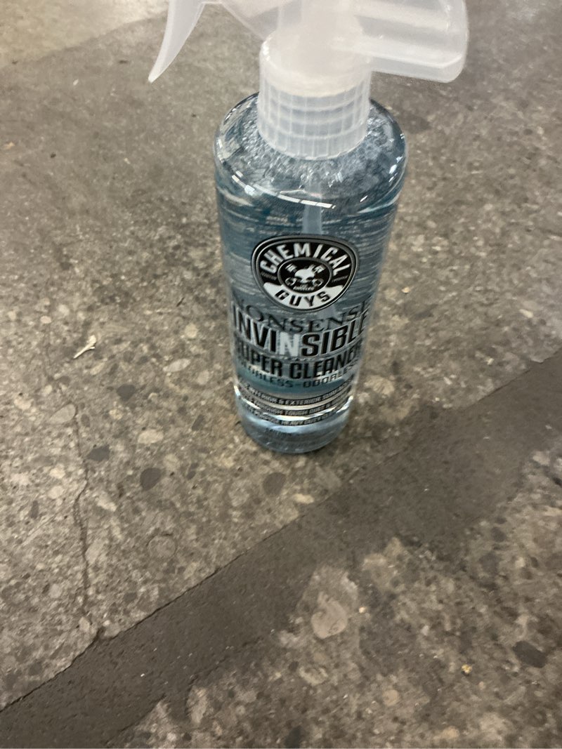 Condition photo showing Good Condition for chemical guys nonsense, odorless cleaner for car interior and exterior all purpose cleaning spray for vinyl, rubber, plastic, carpet, upholstery, and engine bays foaming deep cleaning formula 16 oz nonsense 16 oz