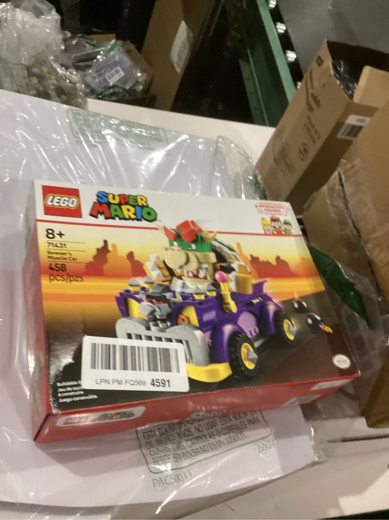 Condition photo showing Good Condition for LEGO Super Mario Bowser's Muscle Car Expansion Set Building Toy - Collectible Bowser Toy for Boys & Girls, Ages 8+ Years - Gifts for Christmas - 71431