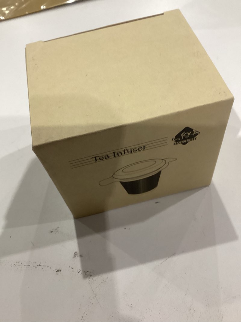 Condition photo showing New/Like New for LHS Loose Leaf Tea Infuser, Tea Filter, Stainless Steel Infuser Basket, Extra Fine Mesh Tea Strainer for Loose Tea, Perfect Size Double Handles, Tea Infuser with Lid Fits Most Tea Pots, Mugs, Cups