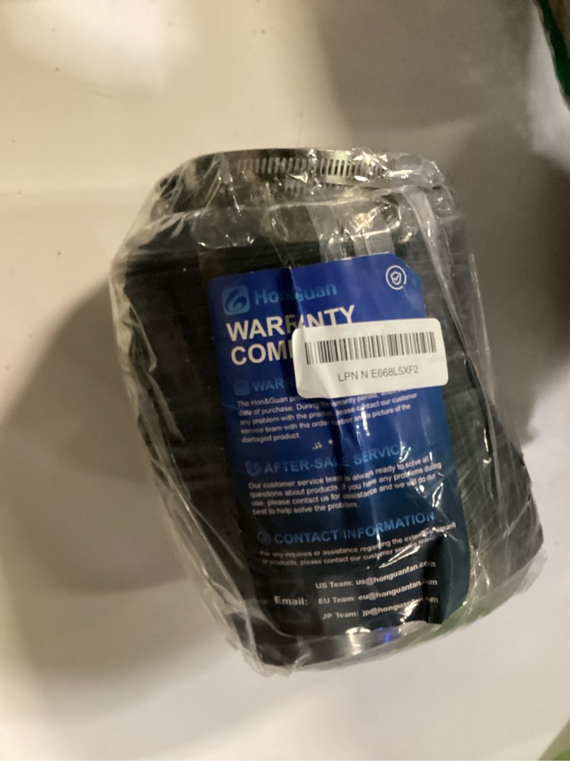 Condition photo showing Good Condition for hon&guan 4 inch insulated flexible duct - 4 ft noise reducer heavy-duty four layer protection hose, insulated duct for exhaust fan insulation, heating & cooling ventilation, black 4" x 4 ft black