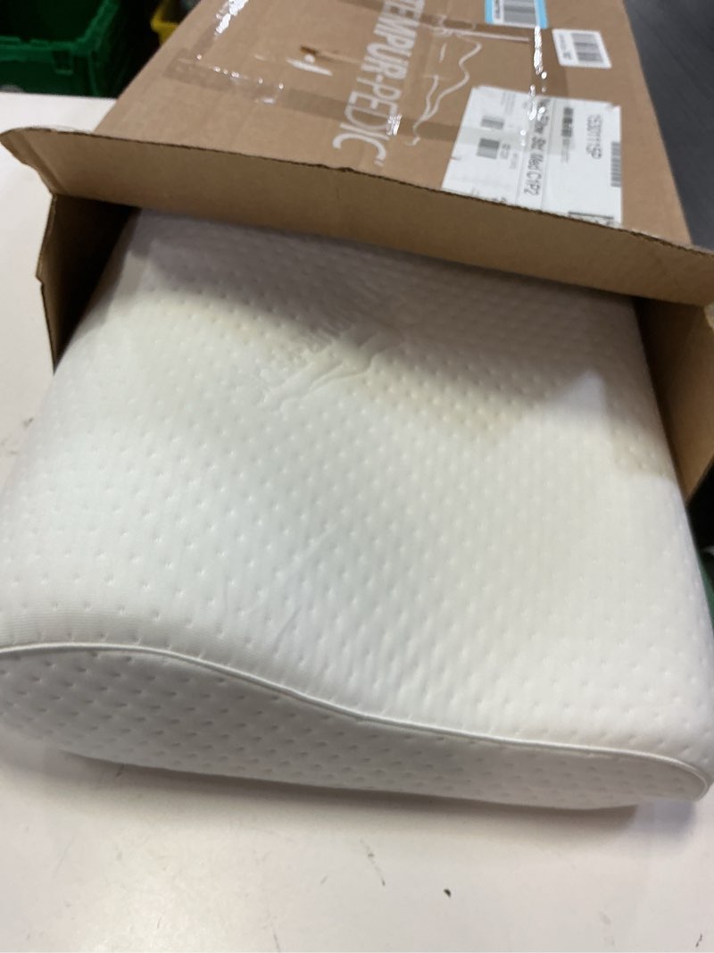 Condition photo showing As Is for tempur-pedic tempur-ergo neck pillow, medium profile, white
