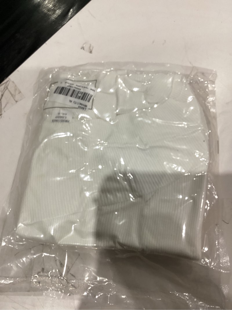 Condition photo showing New/Like New for LILLUSORY Womens Off The Shoulder Sweaters Going Out Fall Sexy Knit Pullover Lightweight Asymmetrical Tops Clothes 2026 X-Large White