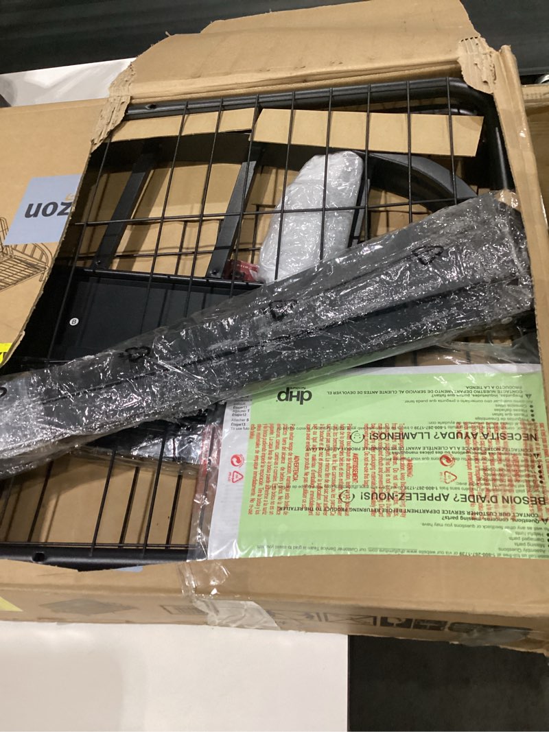Condition photo showing Good Condition for dhp aiden futon frame, modern design, 3-in-1 convertible sofa bed, sturdy metal frame, easy assembly, black