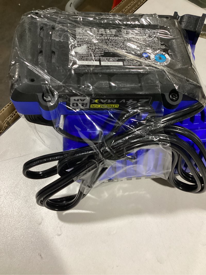 Condition photo showing Good Condition for kobalt battery and charger 