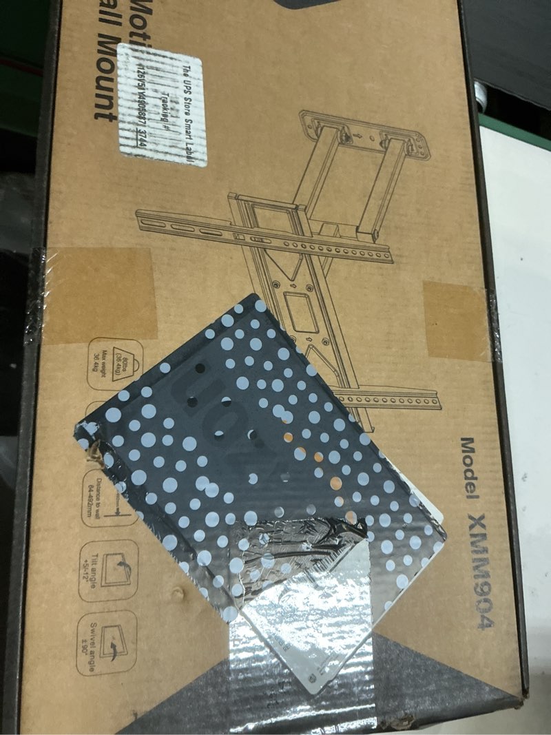 Condition photo showing New/Like New for usx mount swivel tv wall mount for 26-60 inch tvs up to 80 lbs, single articulating arm, full motion tv wall mount bracket with swivel and tilt, max vesa 400x400mm 26-60"