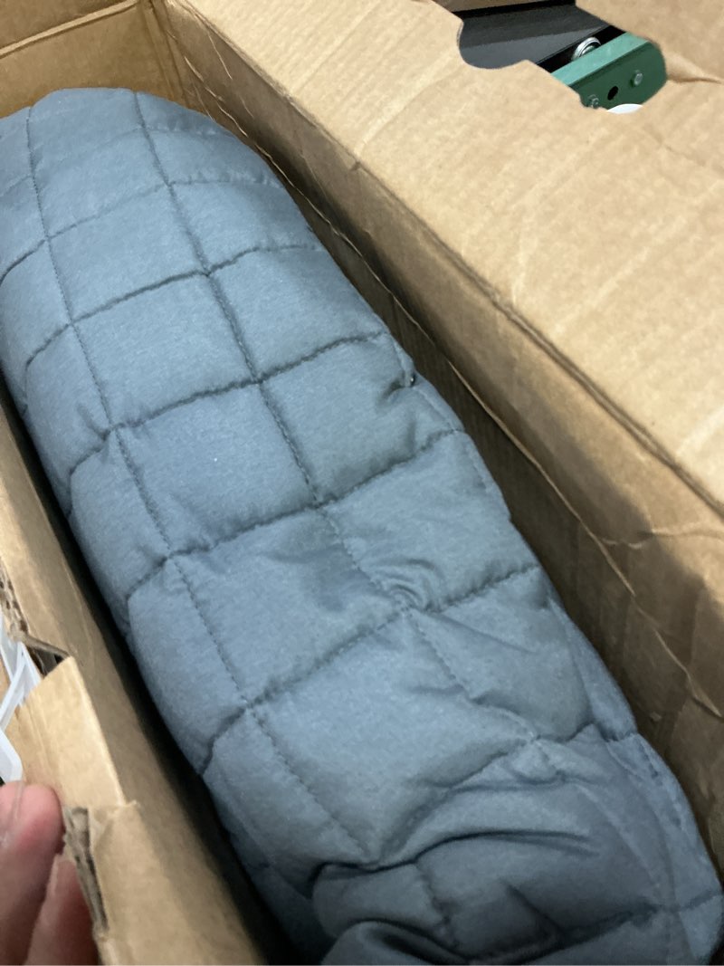 Condition photo showing Good Condition for ynm 20lbs weighted blanket for adults, breathable heavy bed throw blanket with cooling glass beads for all season use, ideal for one person of 190lbs (60x80 inches, queen bed, dark grey) 60 in x 80 in 20 lb exclusive microfiber dark grey