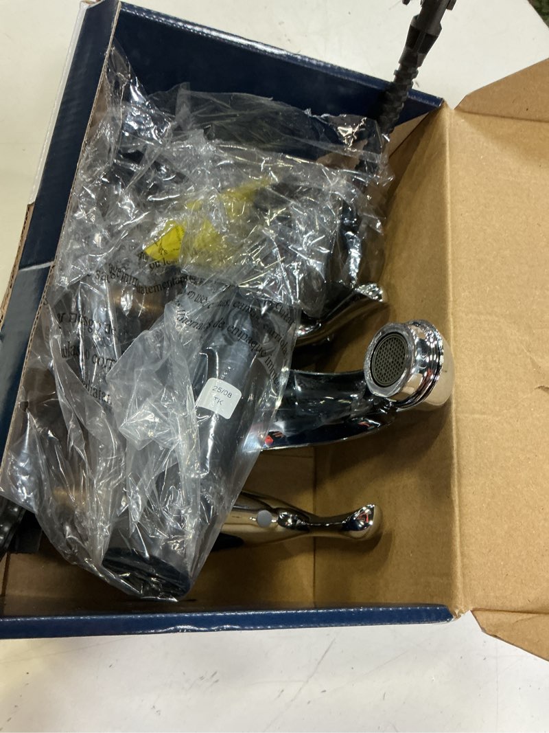 Condition photo showing As Is for  project source dover chrome 4-in centerset 2-handle watersense mid-arc residential 1233227 