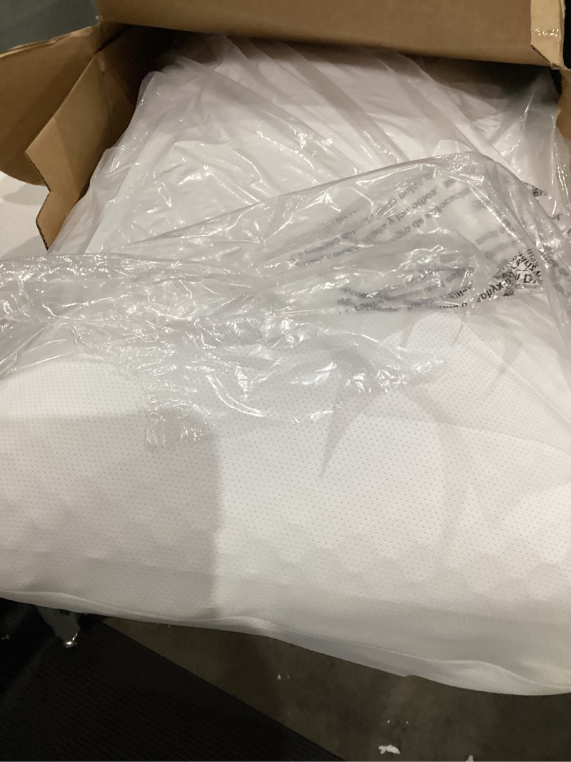 Condition photo showing As Is for purple harmony pillow – talalay latex foam cooling pillow for combo or side sleepers, 360º hex gelflex grid for no-pressure support and luxurious weightless feel - king, medium feel, med height king - medium