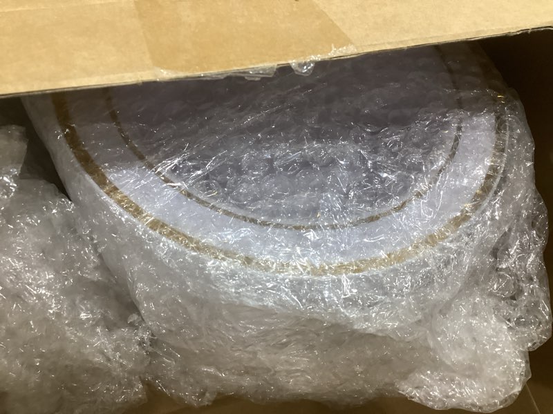 Condition photo showing Good Condition for focusline gold plastic plates set of 60, disposable plates with gold rim 30 dinner plates 10" and 30 salad dessert appetizer plate 7", elegant fancy heavy duty wedding party plates gold plates