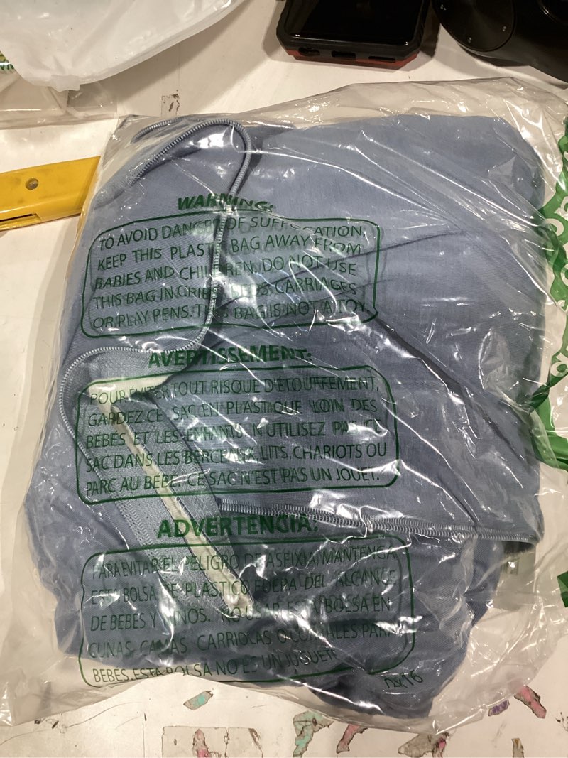 Condition photo showing New/Like New for bubblepanda rayon made from bamboo sleep sack 12-18 months 1.0 tog soft toddler sleeping sack for babies 2-way zipper baby wearable blanket l(12-18m) slate
