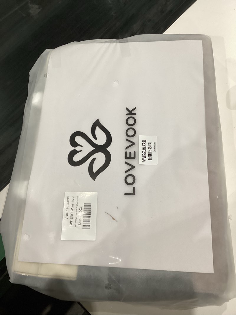 Condition photo showing New/Like New for LOVEVOOK Laptop Bag for Women,15.6 Inch Vintage Work Tote Bags for Women,Leather Teacher Bag,Large Handbag Computer Briefcase 17.3 Inch Black/White/Brown