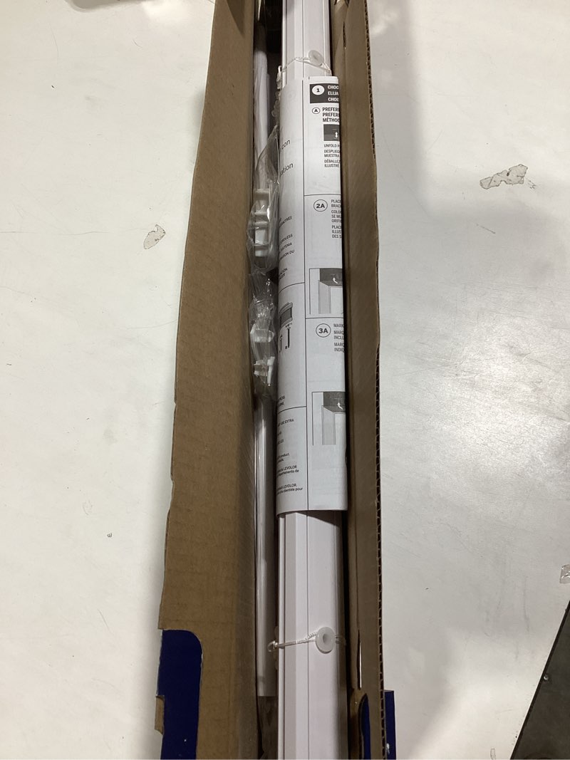100+ bought last week levolor trim+go 1-in slat width 29-in x 64-in cordless white vinyl room darkening mini-blinds