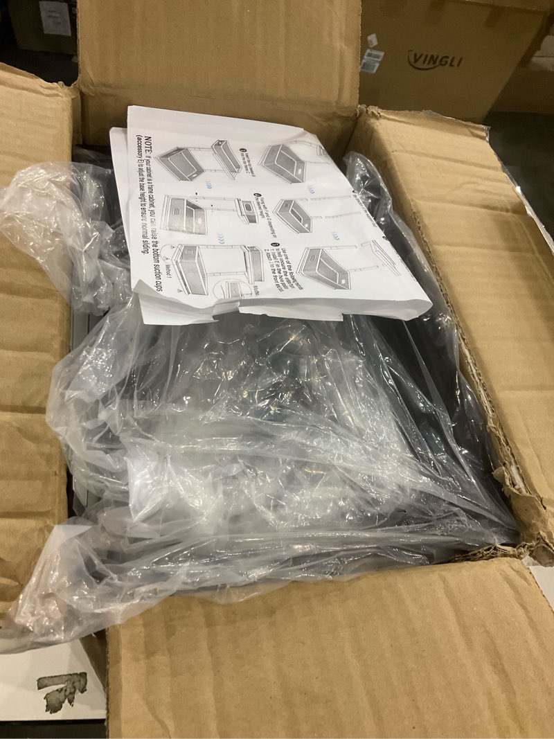 Condition photo showing Good Condition for 2 Pack 18.5IN-Depth Under Sink Organizer With Next-Gen Ball-Bearing Slides,2-Tier Precision Mesh Pull Out Cabinet Storage for Bathroom&Kitchen,Height Adjustable Drawers Shelf,Anti-rust-Black Black 2 Pack-18.5"Dx12.4"-16.5"H