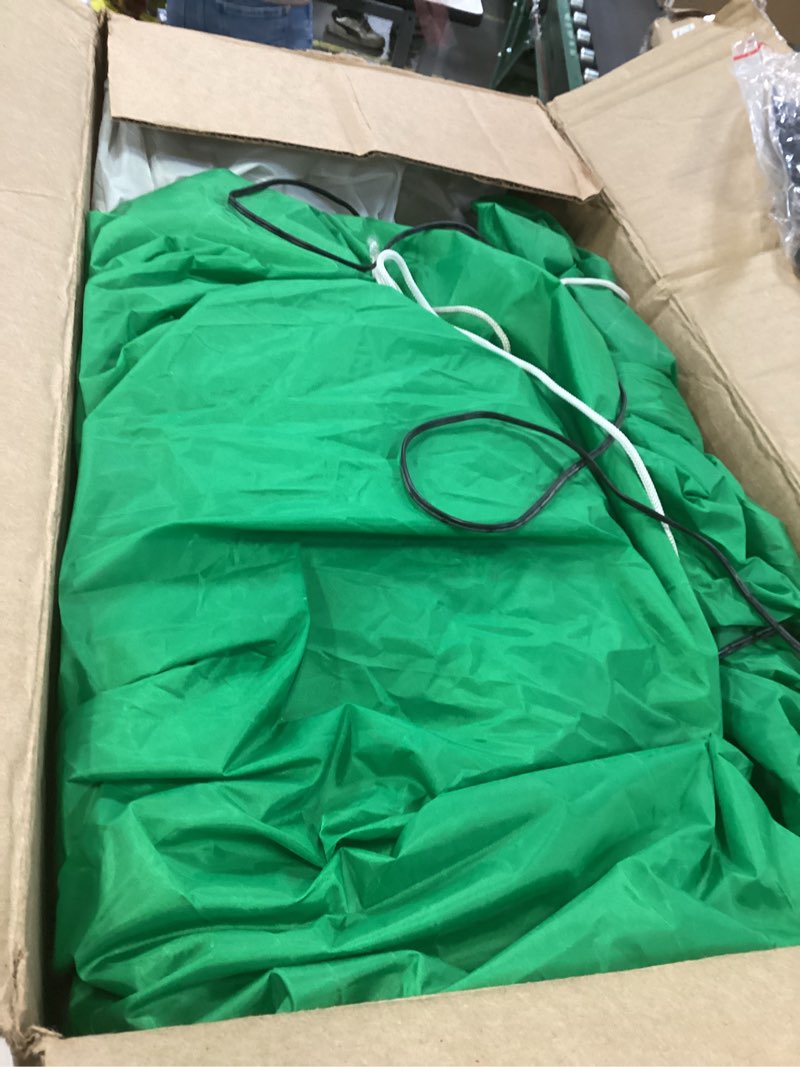 Condition photo showing As Is for 12FT Christmas Inflatables, Giant Blow Up Christmas Gingerbread Man Decorations, Lighted Up Xmas Gingerbread with Red Hat and Candy Cane, Pre-lit Christmas Archway Inflatable Decor for Yard Lawn 12FT Gingerbread