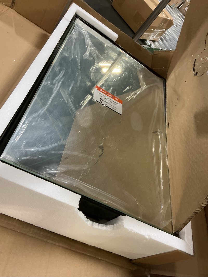 Condition photo showing New/Like New for tokeshimi 16x24 recessed medicine cabinet with mirror surface mounted, metal beveled mirror with storage for bathroom vanity, aluminum black medicine cabinet mirrored 16x24 in single-door black