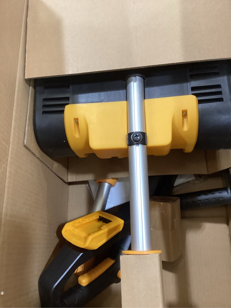 Condition photo showing As Is for Cordless Snow Shovel Compatible with DeWalt 20V MAX Battery (Tool Only), 11" Lightweight Electric Snow Blower with 20FT Max Throw & Adjustable Handle, Snow Thrower for Driveway, Deck, Patio & Steps