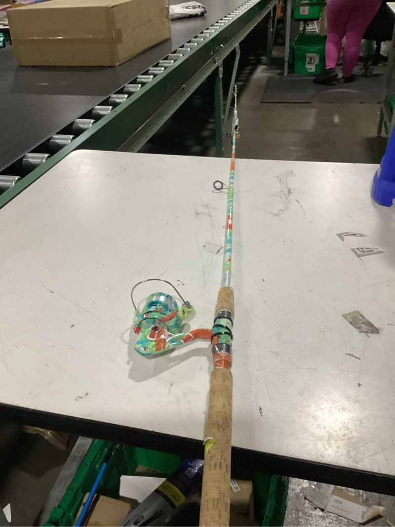 Condition photo showing As Is for profishiency krazy 2.0 5ft 6in medium light fiberglass spinning fishing combo