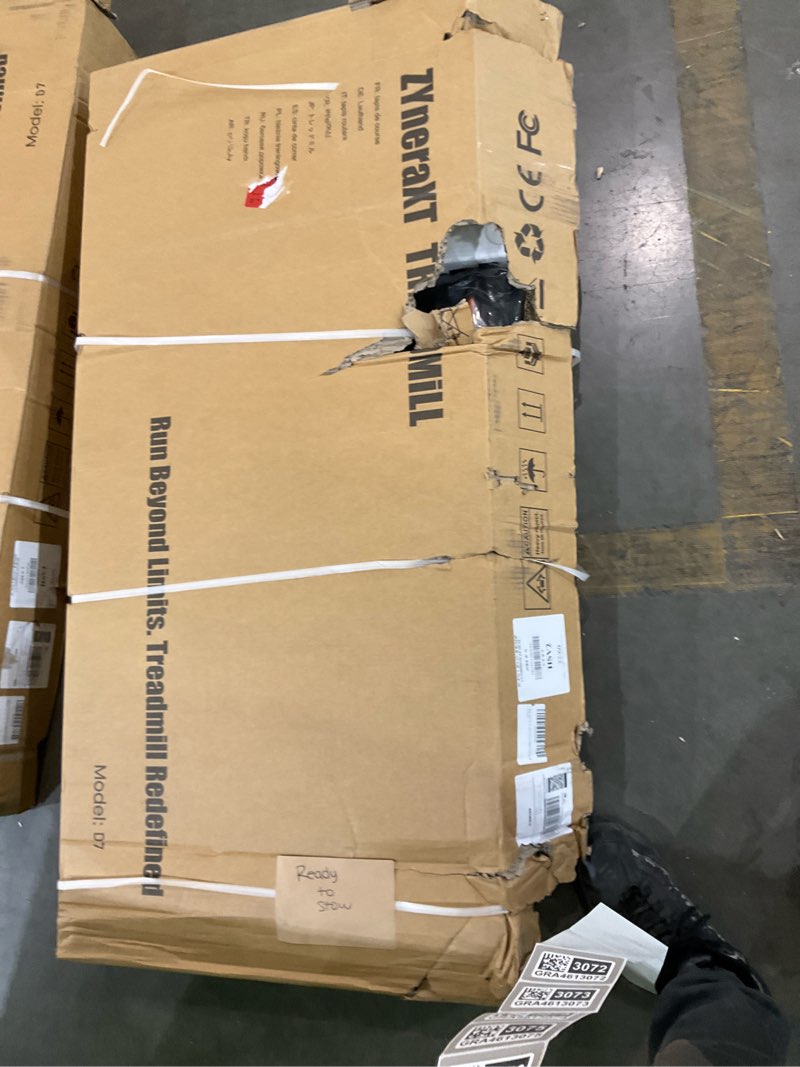 Condition photo showing Good Condition for foldable walking pad treadmill with 12% 12-level auto incline, rgb led screen, bluetooth speaker, 300 lbs capacity, compact design for home, hiking, under desk use