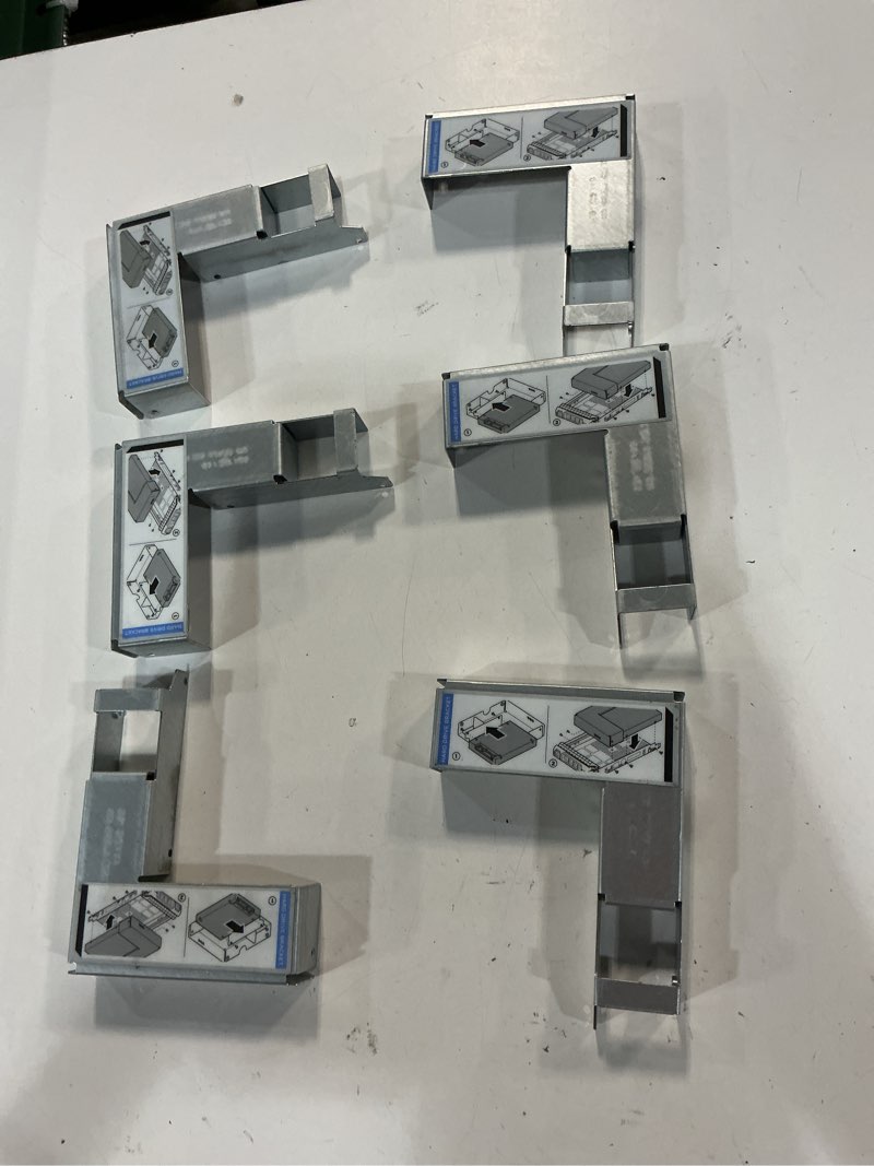 Condition photo showing Good Condition for 3.5\" to 2.5\" ssd sas sata hard drive tray adapter bracket converter cage for dell hp ibm lenovo mac apple 3.5 inch caddy, compatible with dell 9w8c4 y004g wwgpk with screws (6-pack)