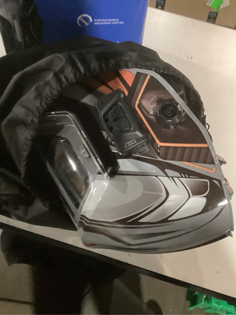 Condition photo showing Good Condition for ANDELI Welding Helmet - Panoramic 180° View 3.94"X3.74",True Color Auto Darkening Welding Helmet with Light, 4 Arc Sensor, 4/5-8/9-13 Type-C Charging Moner LED
