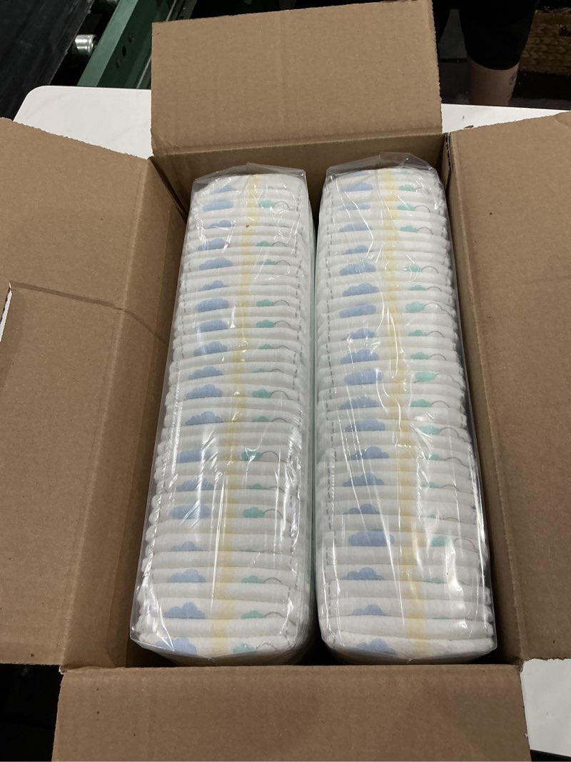 Condition photo showing New/Like New for pampers swaddlers diapers, size 3 (13-26 lbs), 78 count, absorbent, keeps baby dry and comfortable, skin safe disposable baby diaper size 3 78