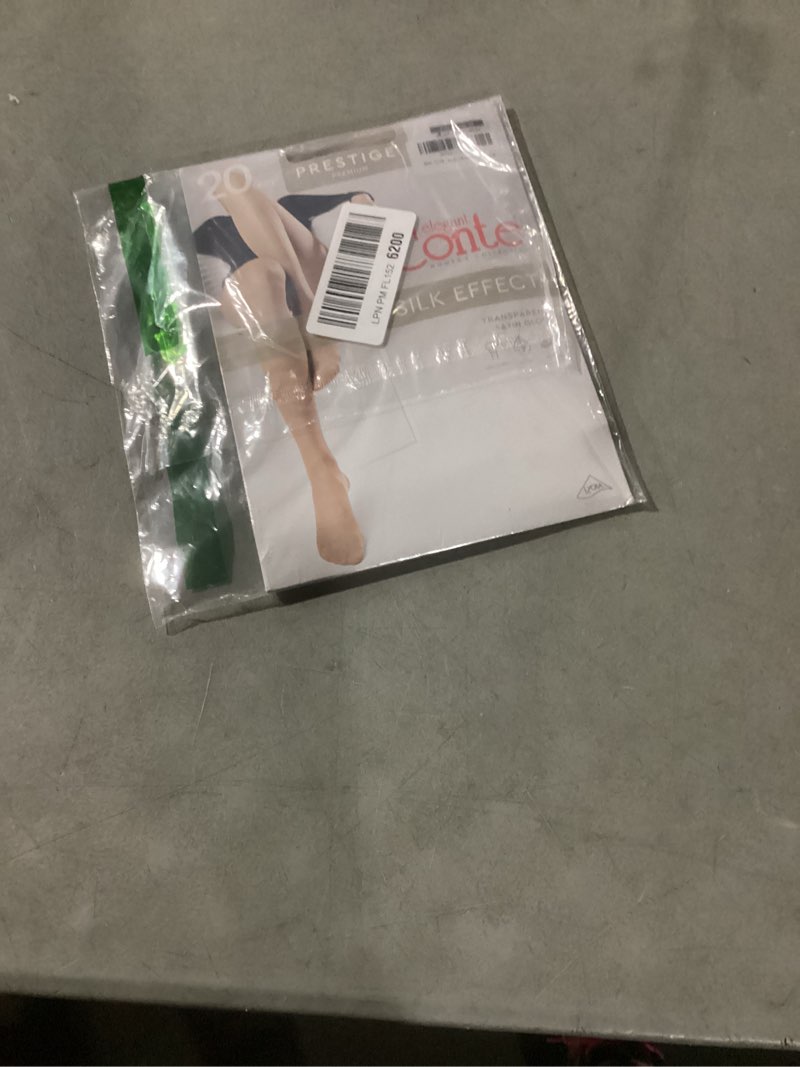 Condition photo showing Good Condition for conte classic sheer to waist silky pantyhose prestige 20 den large nude (natural)