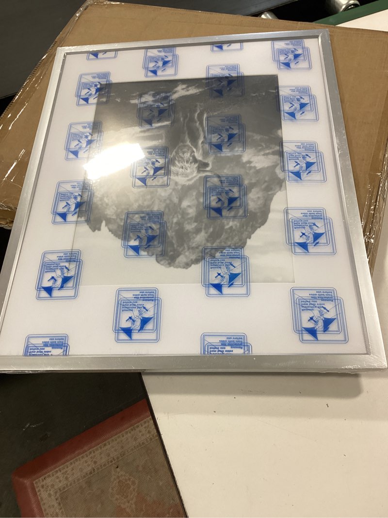 Americanflat 16x20 Picture Frame with Polished Plexiglass - 1 Piece- Use as 11x14 Frame with Mat or 16x20 Frame Without Mat - Galleria Collection - Gallery Wall Frame Set for Wall Display - Silver