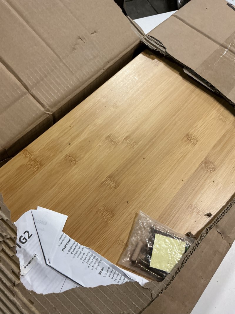 Condition photo showing Good Condition for hoobro 39.3'' bamboo dining bench, farmhouse table bench, kitchen & living room furniture, easy to assemble, sturdy and stable, natural yl03cd01g2