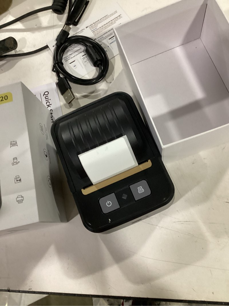 Condition photo showing New/Like New for nadalln label maker machine with tape, bluetooth thermal label printer for small business, address, barcode, logo, clothing, label makers for office home school
