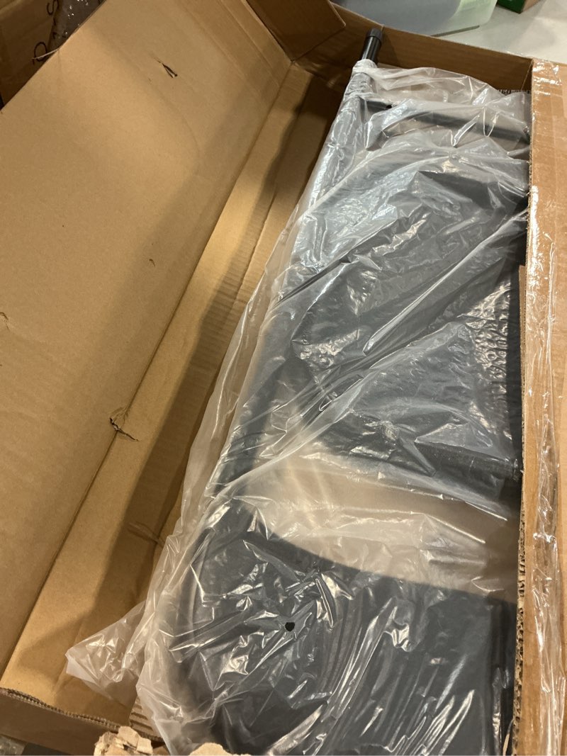 Condition photo showing As Is for (Pack of 2 chairs) Elevon Folding Chairs Padded Vinyl Cushion Chairs with Sturdy Metal Frame for for Home and Office, for Indoor and Outdoor Events, 300lb Capacity, Black Chair Only, 4 Pack