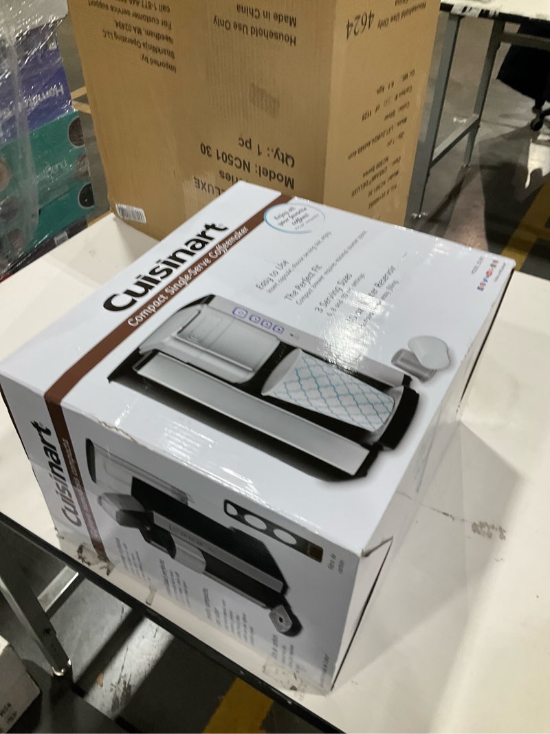 Condition photo showing As Is for Cuisinart SS-5P1 Single-Serve 40-Ounce Coffeemaker, Stainless Steel,Silver