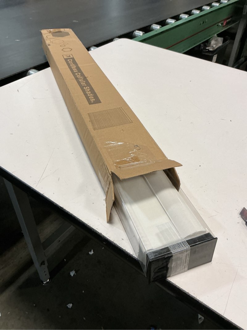 Condition photo showing Good Condition for Cellular Shades Cordless Light Filtering Blinds Honeycomb Window Shades for Bedroom, Blinds for Window and Door, Home and Office, White, 27" W x 64" H SUNFREE White(light Filtering) 27"W x 64"H