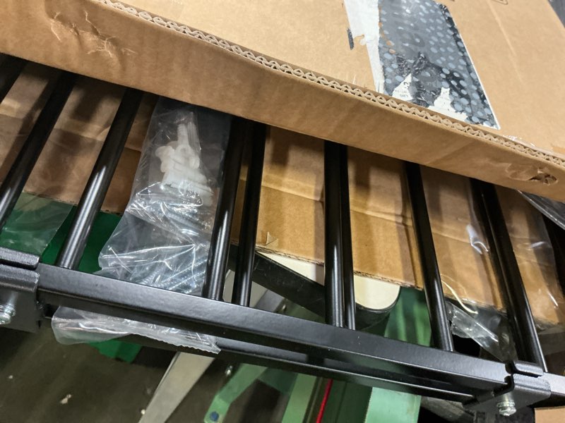 Condition photo showing Good Condition for babelio baby gate for stairs & doorways, 26-43" w 34" h extra tall| no bottom bar| easy installation| one-handed operation| auto-close| hardware mount (drill needed) safety dog/pet gate indoor (black) black - b17 34" h, 26-43" w-standard